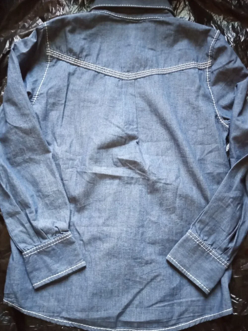 True Religion Denim Button Up Long Sleeve Shirt Mens XS